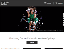 Tablet Screenshot of form.org.au
